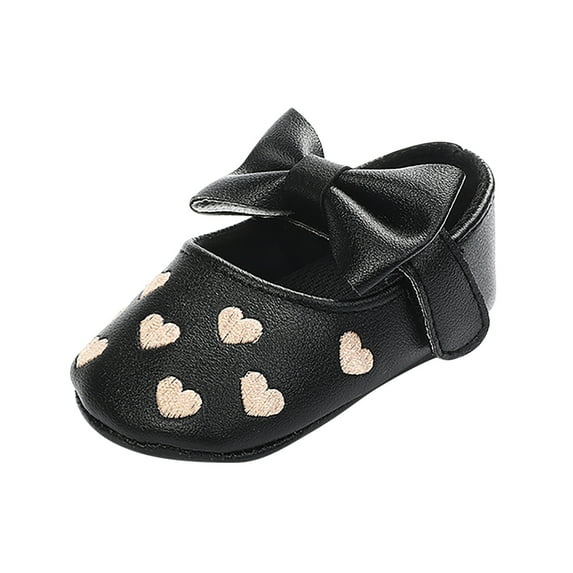 JINMGG Clearance Toddler Kids Baby Girls Summer Bowkont Princess Dress Non-slip Casual Shoes