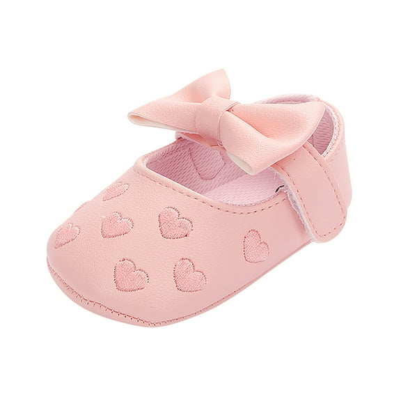 JINMGG Clearance Toddler Kids Baby Girls Summer Bowkont Princess Dress Non-slip Casual Shoes