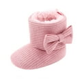 thumbnail image 1 of JINMGG Clearance Winter Toddler Baby Boys Girls Bow Thicken Velvet Snow Boots, 1 of 1