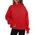 thumbnail image 1 of JINMGG Fall Winter Long Tops for Women, Womens Plus Size Clearance Women Casual Loose Turtleneck Long Sleeve Pullover Blouse Sweatshirt Tops, 1 of 7