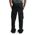 thumbnail image 1 of JINMGG Men Pants Clearance Men's Drawstring Elastic Waist Solid Color Pocket Trousers Loose Movement Black L, 1 of 5