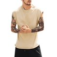 thumbnail image 1 of JINMGG Mens Shirts ,Fashion Men's Summer Baggy Solid Sleeveless T Shirts Tops Blouses, 1 of 9