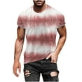 thumbnail image 1 of JINMGG Mens Shirts ,Men's Fashion Summer Neckline T-Shirt 3D Printing Pattern Short Sleeve, 1 of 5