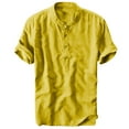 thumbnail image 1 of JINMGG Mens Shirts Clearance,Summer Men's Cool and Thin Breathable Collar Hanging Dyed Gradient Cotton Shirt, 1 of 3