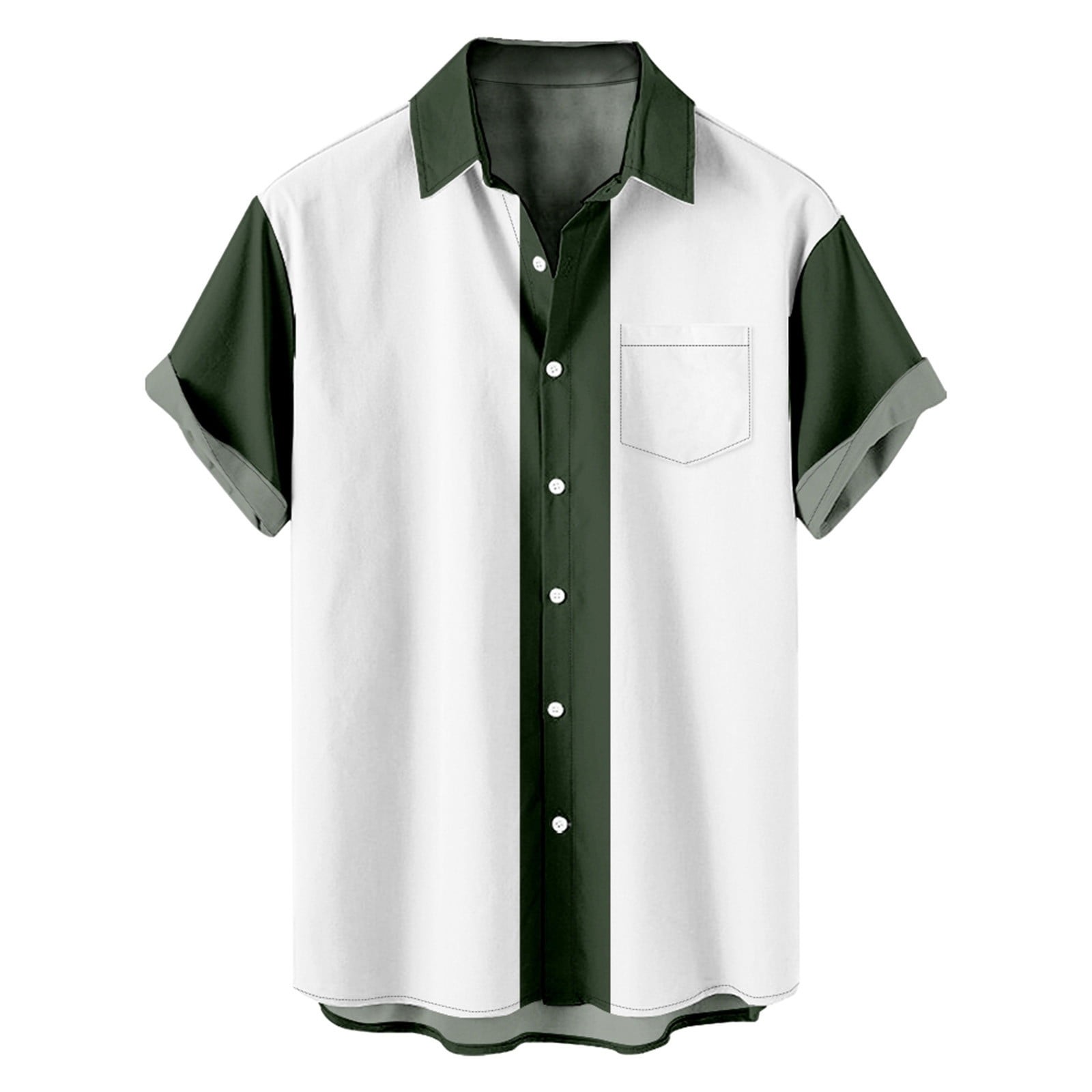 Men's Plus Size Button Detail Short Sleeve T-Shirt