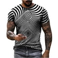 thumbnail image 1 of JINMGG Mens Tops under $5,Men's Unisex Daily T Shirt 3D Print Graphic Prints Animal Print Long Sleeve Tops Casual Bloue,White XXL, 1 of 1