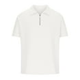 thumbnail image 1 of JINMGG Mens shirts short sleeve Classic Slim Shirt Casual Double Pocket Sports Bottom T-Shirts Top Tees Blouses, 1 of 5