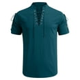 thumbnail image 1 of JINMGG Mens shirts short sleeve Classic Slim Shirt Casual Double Pocket Sports Bottom T-Shirts Top Tees Blouses, 1 of 4