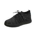 thumbnail image 1 of JINMGG Sneakers for Women Plus Clearance Women Lace Up Sneakers Color Solid Color Shoes Plus Size Fashion Sports Casual Shoes Silver 38, 1 of 4