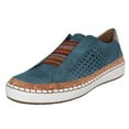 thumbnail image 1 of JINMGG Sneakers for Women Plus Clearance Women's Fashion Casual Hollow-Out Round Toe Slip On Shoes Flat with Sneakers Blue 38, 1 of 8