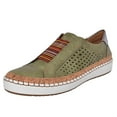 thumbnail image 1 of JINMGG Sneakers for Women Plus Clearance Women's Fashion Casual Hollow-Out Round Toe Slip On Shoes Flat with Sneakers Green 42, 1 of 8