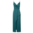 thumbnail image 1 of JINMGG Summer Dresses 2024, Dresses for Women 2024 Sexy Women's Fashion Sleeveless Solid V-Neck Ladies Camies Zipper Vest Long Dress Sky Blue XL, 1 of 1