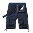 thumbnail image 1 of JINMGG Summer Fall Mens Shorts Clearance,Men Casual Camouflage Zipper Button Pockets Cropped Cargo Shorts, 1 of 3