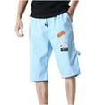 thumbnail image 1 of JINMGG Summer Fall Mens Shorts Clearance,Men's Fashion Classic Twill Relaxed Fit Casual Wear Pocket Shorts Pants, 1 of 7