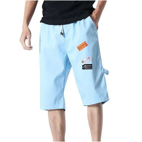 JINMGG Summer Fall Mens Shorts Clearance,Men's Fashion Classic Twill Relaxed Fit Casual Wear Pocket Shorts Pants
