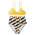 thumbnail image 1 of JINMGG Summer Womens Plus Size Clearance Ladies Women's Swimwear Sunflowers Bathing Suit Swimsuits for Women Beachwear White XXL, 1 of 5