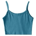 thumbnail image 1 of JINMGG Tank Tops for Women under $5,Women Ladies Solid Sleeveless Pullover Vest Tank Crop Tops Shirts Blue L, 1 of 7