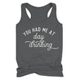 thumbnail image 1 of JINMGG Tank Tops for Women under $5,Women's Drinking Tank Tops Adult Girls Summer Beach Funny Graphic Racerback Tanks Vest Sayings Blouse Dark Gray S, 1 of 1
