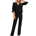 thumbnail image 1 of JINMGG Tracksuit for Women Set Plus Size Hoodies Sweatshirt + Pants Sets Sports Wear Leisure Lounge Wear With Pocket Women's Outfits on Clearance Activewear Joggers, 1 of 9