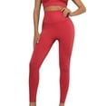 thumbnail image 1 of JINMGG Trousers for Women High Waisted Solid Color Casual Slim High Pants with Pokets Fashion Elastic Waist Womens Sports Yoga Pants on Clearance, 1 of 5