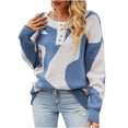 thumbnail image 1 of JINMGG V Neck Sweaters for Women Fall Winter Clearance,Women's Aow Pattern Cross-Border Knitted Sweater 2022 and Winter New Chest Button Half Cardigan, 1 of 6