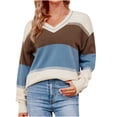 thumbnail image 1 of JINMGG V Neck Sweaters for Women Fall Winter ,Women's Casual Sexy Fashion V-Neck Sleeve Tops Blouse, 1 of 9
