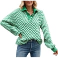 thumbnail image 1 of JINMGG V Neck Sweaters for Women Fall Winter Clearance,Women's Fashion Casual Color Long Sleeve V-Neck Sweater, 1 of 9