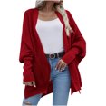 thumbnail image 1 of JINMGG V Neck Sweaters for Women Fall Winter Clearance,Women's Fashion and Winter Leisure Long Sleeved Solid Color Knitted Cardigan Sweater Women, 1 of 5