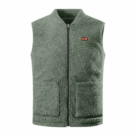 JINMGG Winter Coats for Women, 2023 Fashion Winter Clearance,Autumn and Winter Men's Eight Piece Heating Double Key Electric Heating Usb Vest Fleece Warm Vest
