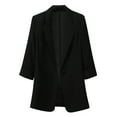 thumbnail image 1 of JINMGG Winter Coats for Women, 2024 Fashion Winter Clearance Women Blazers Windproof Coat Trench Coat Coats Autumn Spring Coat Blouse Jacket Black XL, 1 of 8