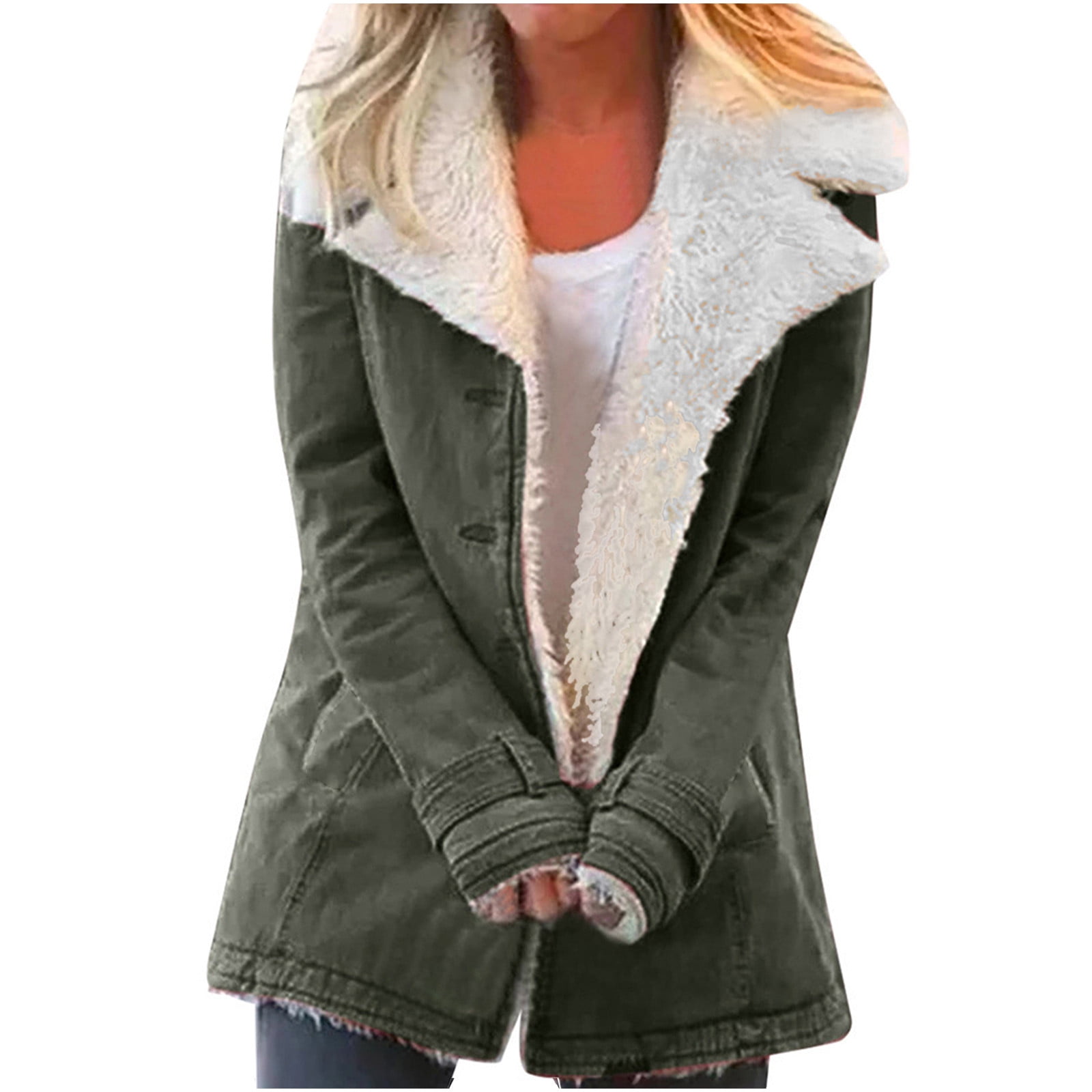 JINMGG Winter Coats for Women Womens Tops Plus Clearance,Women Plus ...