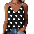 thumbnail image 1 of JINMGG Women's Summer Casual Sleeveless Blouse V Neck Tops T-Shirt Vest for Women Black L, 1 of 6