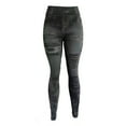 thumbnail image 1 of JINMGG Womens Plus Size Pants Women Casual Pants Imitation Denim Leggings Women's Super Elastic Ladies Slim Trousers Black XXXL, 1 of 7