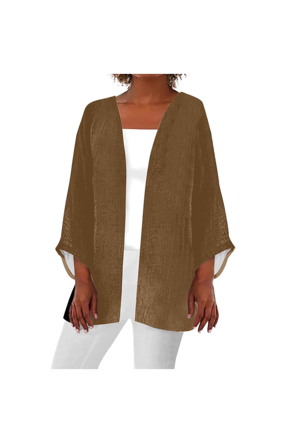 JINMGG Womens Coats Clearance, Winter Coats for Women Women Soft Chiffon Open Front Sheer Long Sleeved Cardigans for Evening Dress