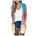 thumbnail image 1 of JINMGG Womens Coats , Winter Coats for Women Women's Casual Sleeveless Printed Loose Pockets Tops Cardigan, 1 of 4