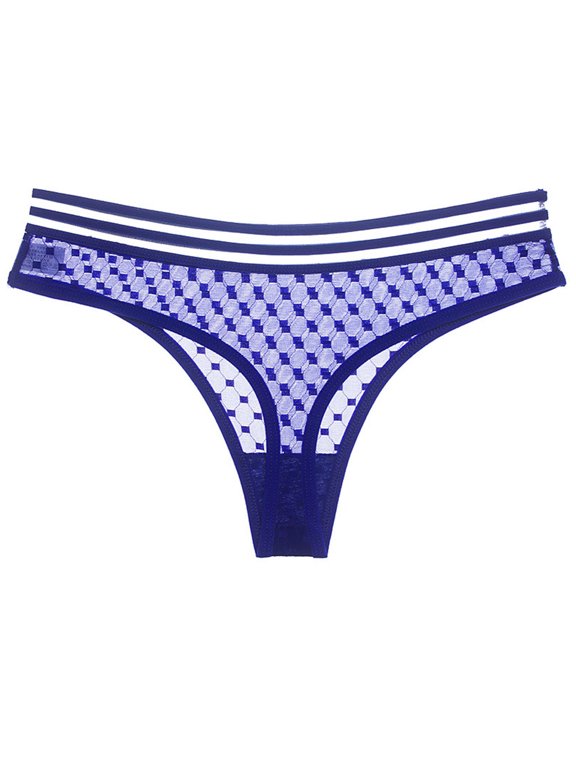 Womens Plus Size Clearance $5 Fashion Women Underpant Interest Transparent Mesh Low Waist Traceless Thong