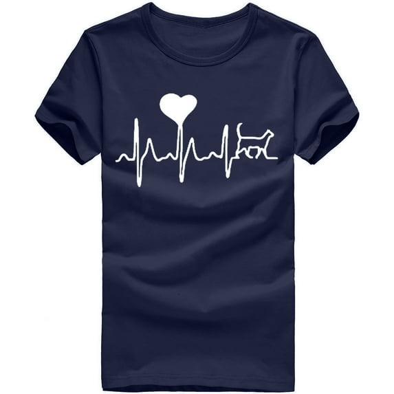 JINMGG Womens Plus Size Clearance $5 Unisex T-Shirt Printed Pattern Casual Fashion Soild Color Short Sleeve Tops Navy XL