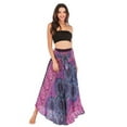 thumbnail image 1 of JINMGG Womens Plus Size Clearance $5 Women Long Hippie Bohemian Gypsy Boho Flowers Elastic Floral Hlater Skirt Purple S, 1 of 1