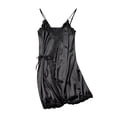 thumbnail image 1 of JINMGG Womens Plus Size Clearance $5 Women's Autumn and Winter Sling Nightdress Nightwear Leisure Wear Pajamas Black XL, 1 of 9