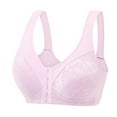 thumbnail image 1 of JINMGG Womens Plus Size Clearance $5 Women's Bra Wire Free Underwear OnePiece Bra Everyday Underwear Bras Pink L, 1 of 2