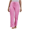 thumbnail image 1 of JINMGG Womens Plus Size $5 Womens Fashion Summer Solid Casual Pocket Elastic Waist Long Pants Pink M, 1 of 4