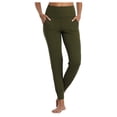 thumbnail image 1 of JINMGG Womens Plus Size Clearance $5 Womens Stretch Yoga Leggings Fitness Running Gym Sports Full Length Active Pants Green M, 1 of 9