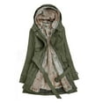 thumbnail image 1 of JINMGG Womens Plus Size Coats Clearance,Ladies Lining Coat Womens Winter Warm Thick Long Jacket Hooded Overcoat, 1 of 2