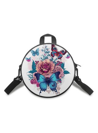 Women's Luxury Small Butterfly & Floral Printed Crossbody Bag