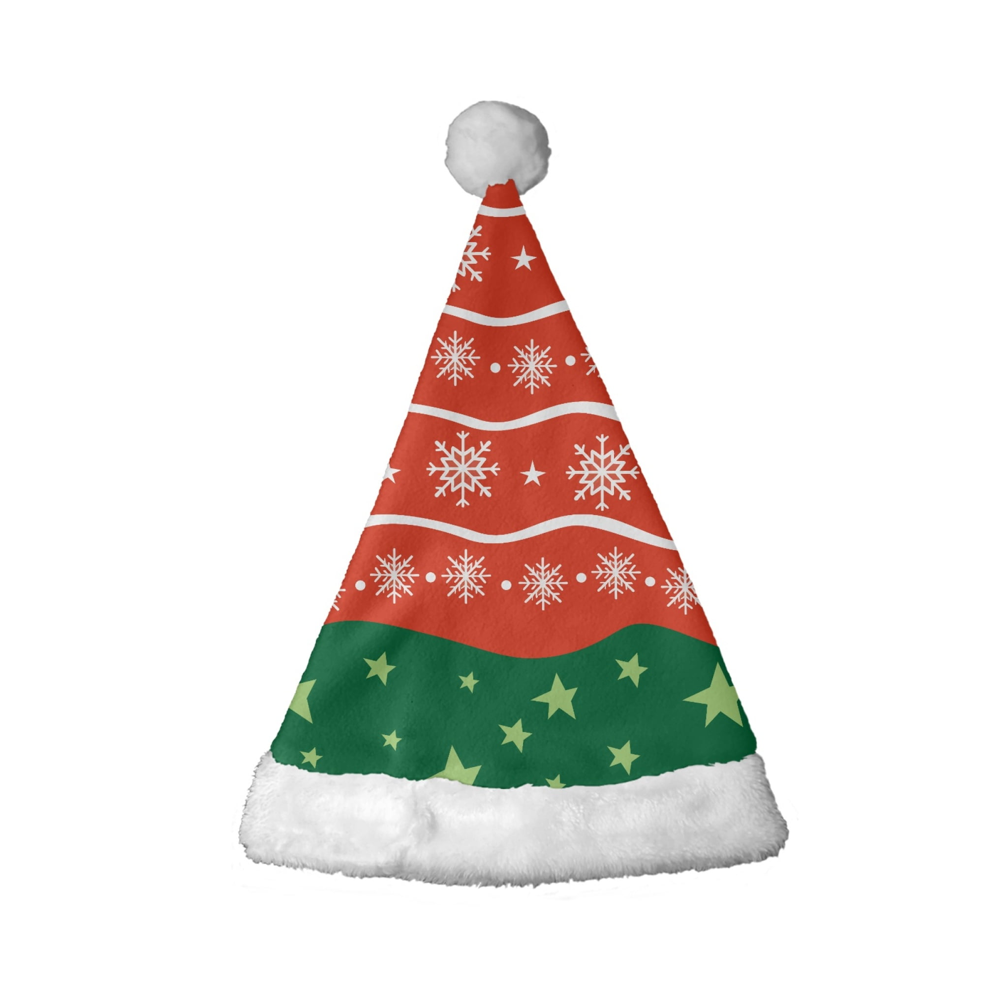 JINMUZAO Christmas Hat,Santa Hat Adults Holiday Christmas Hat Unisex ...