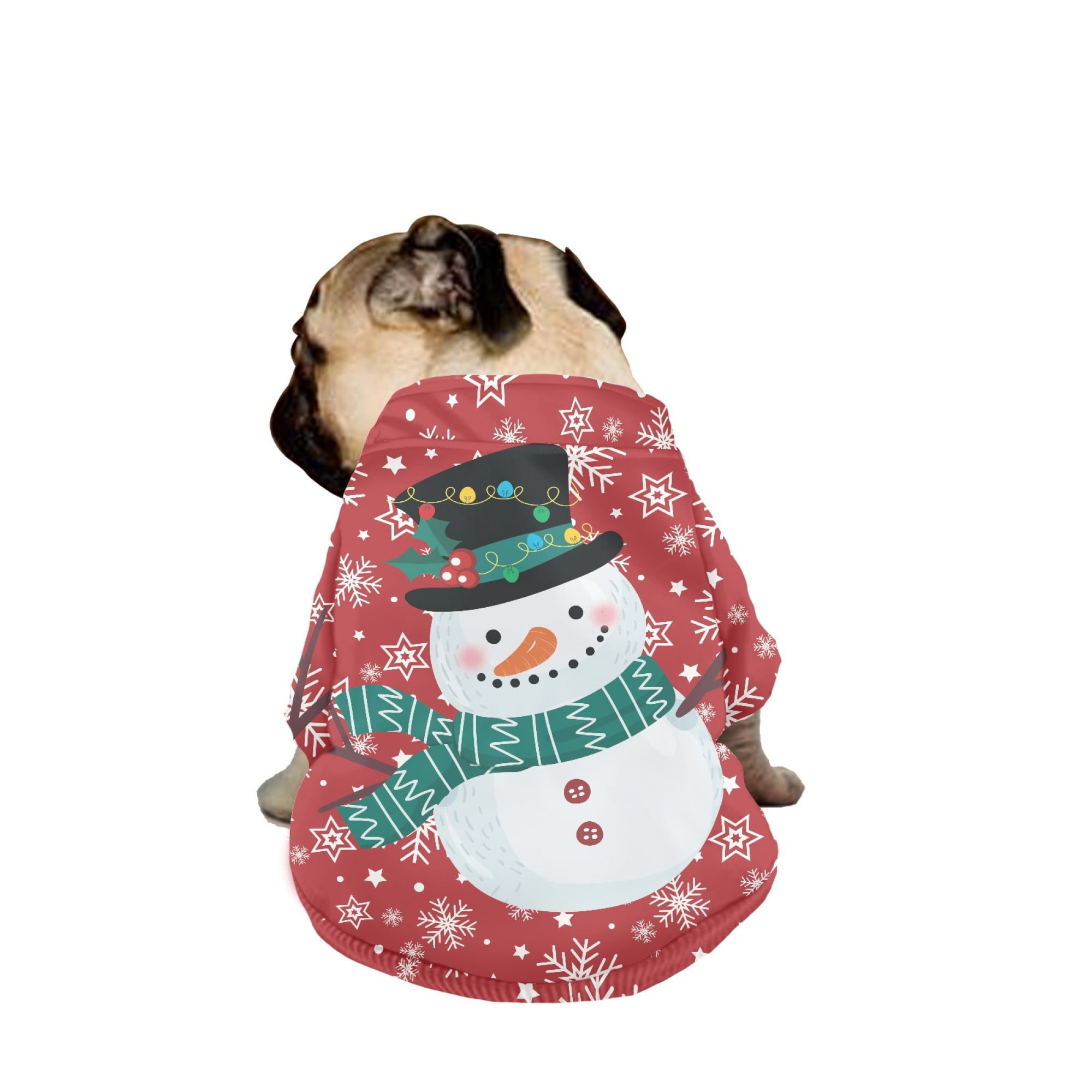 JINMUZAO Christmas Pattern Dog Costume Costume Funny Dog Costume for Christmas Halloween Cosplay