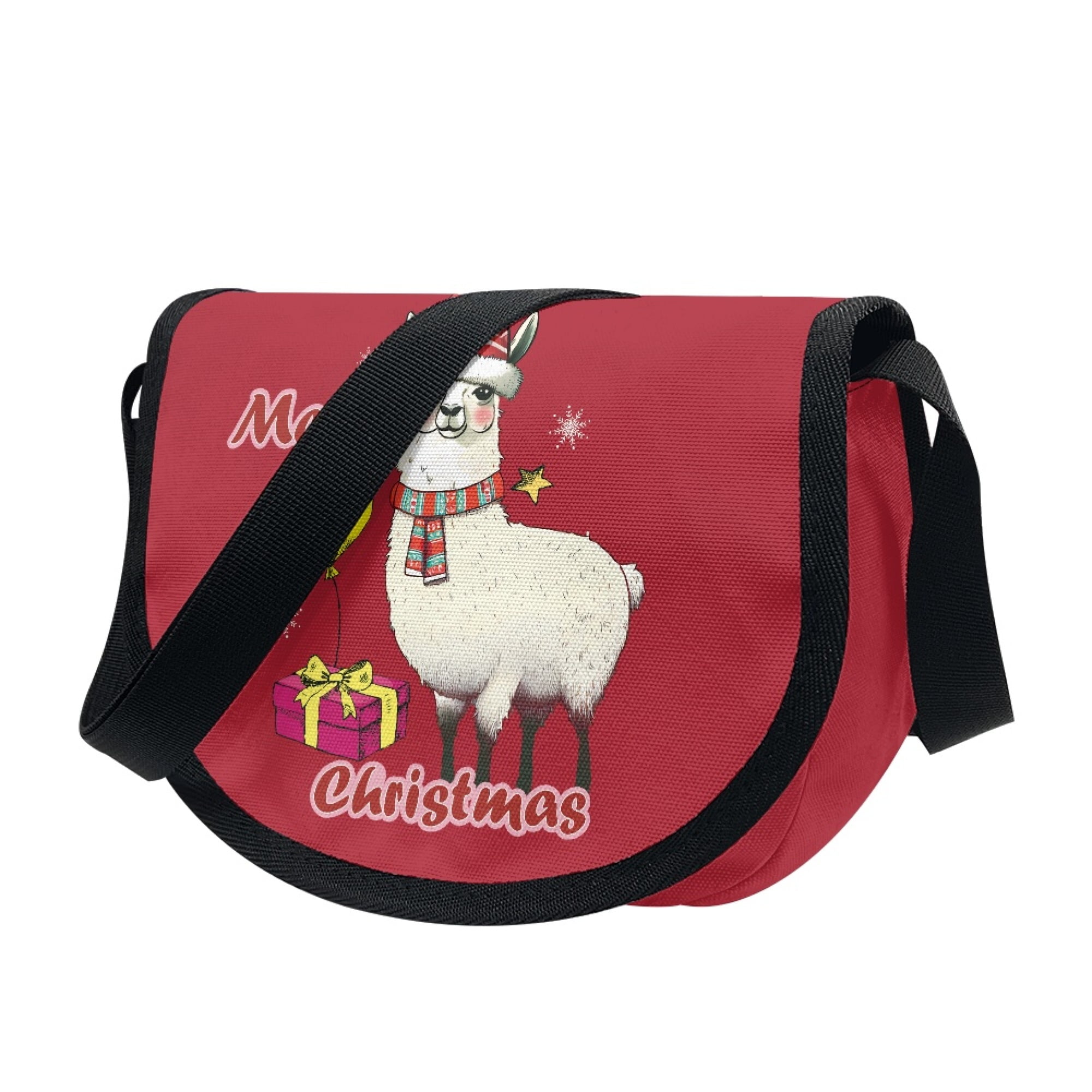 JINMUZAO Christmas Sheep Messenger Bag for Kids, Cute Laptop Crossbody