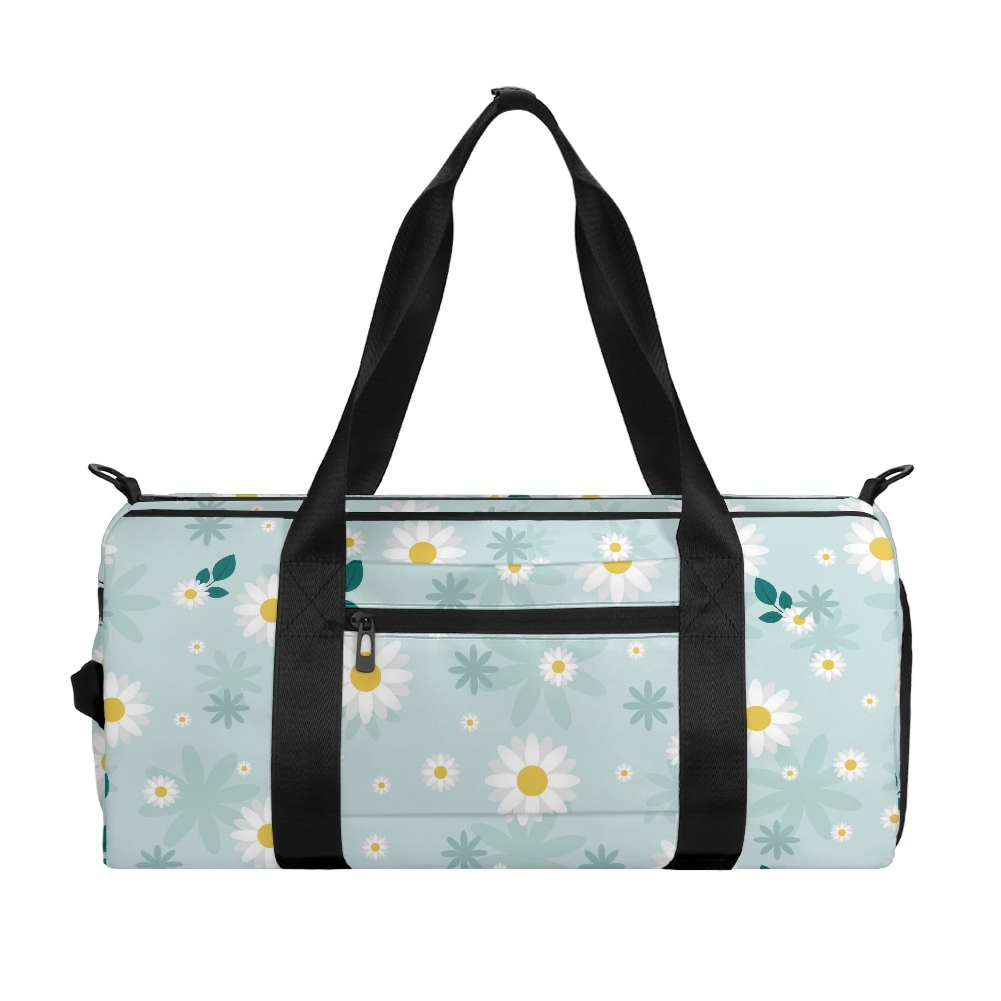 JINMUZAO Daisy Print Adjustable Shoulder Strap Gym Bag for Fitness