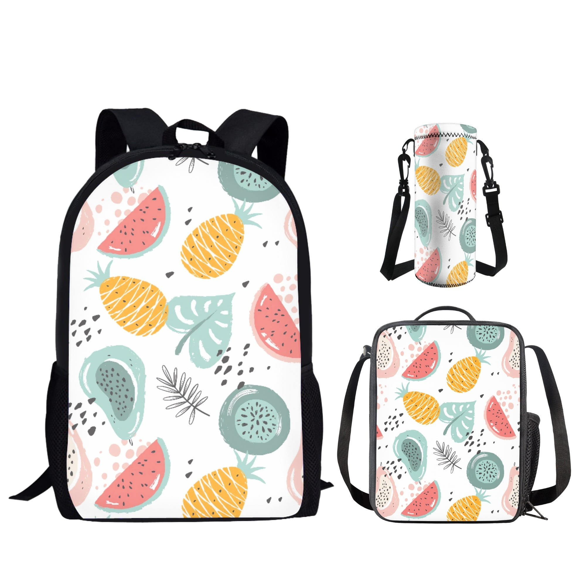 Pineapple backpack and lunch box cheap