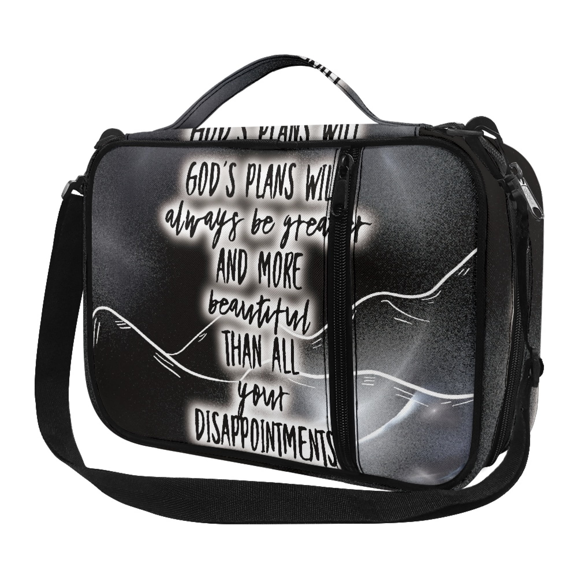 JINMUZAO Religious Elements Unisex Bible Bag Large Capacity Portable